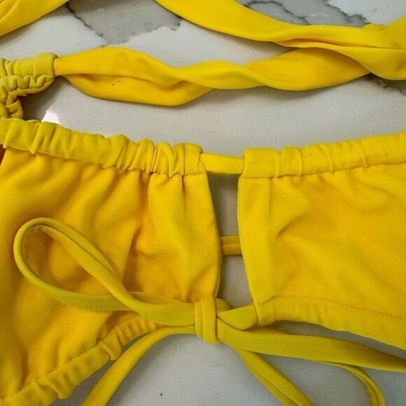 Blackbough yellow bikini two piece sz small - Picture 3 of 5